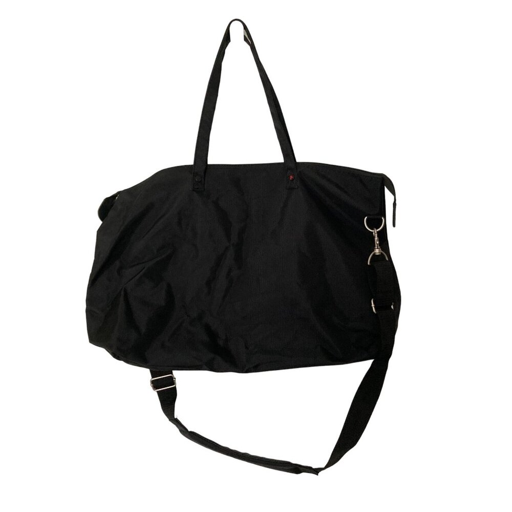 Athalon Black Zippered Nylon Tote Bag